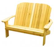 Click to enlarge image  - Adirondack Loveseat - Designed for love birds with room for two to curl up in! $ 415